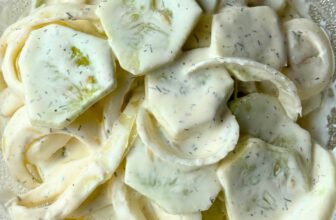 Cucumbers in Vinegar and Creamed Cucumbers