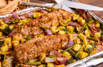 Sheet Pan Pork Tenderloin and Veggies