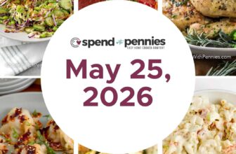 Weekly Meal Plan May 25, 2026