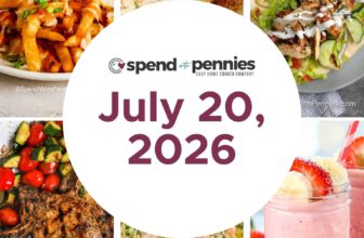 Weekly Meal Plan July 20, 2026