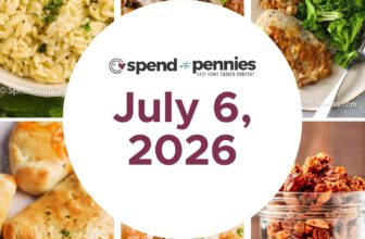 Weekly Meal Plan July 6, 2026